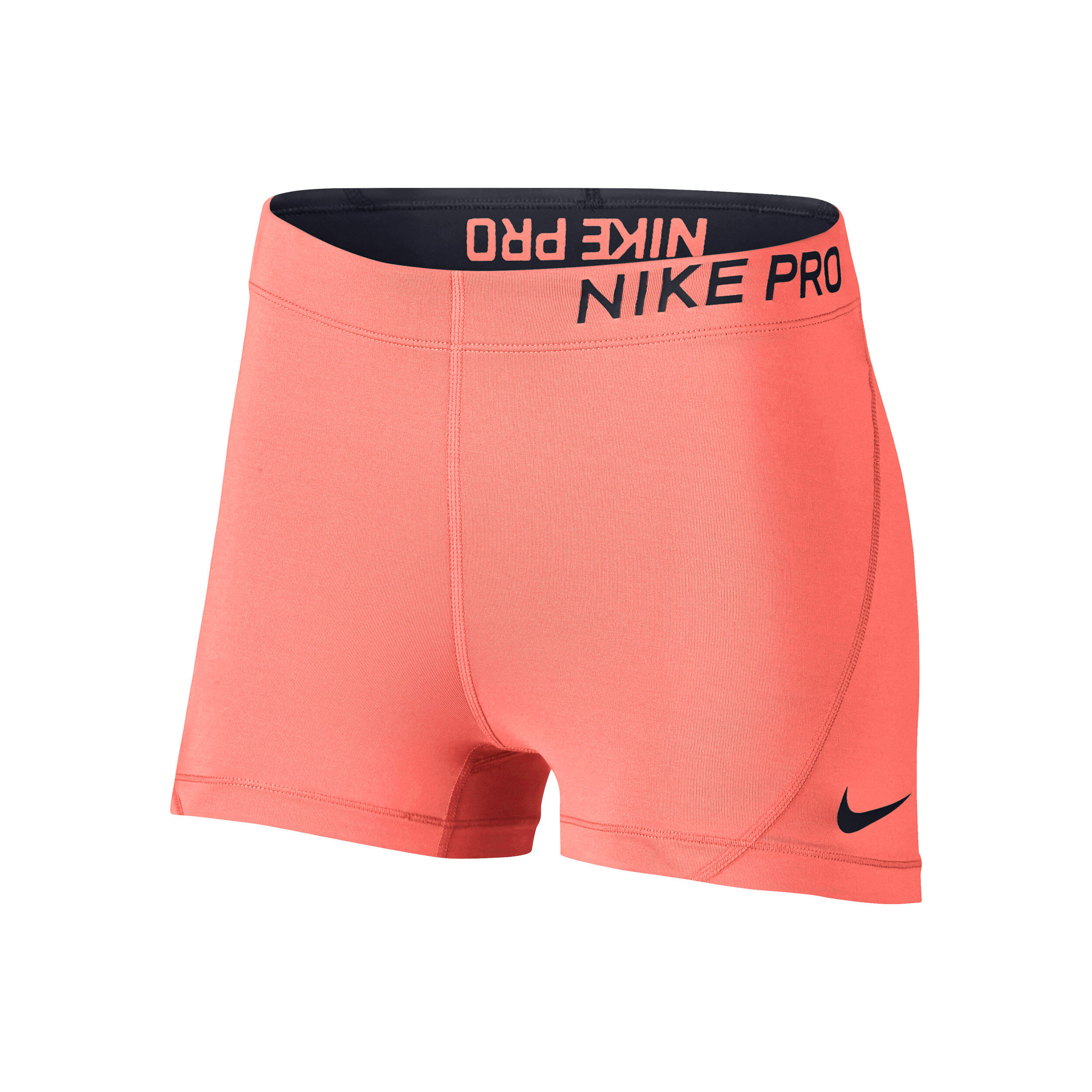 pink nike pro shorts