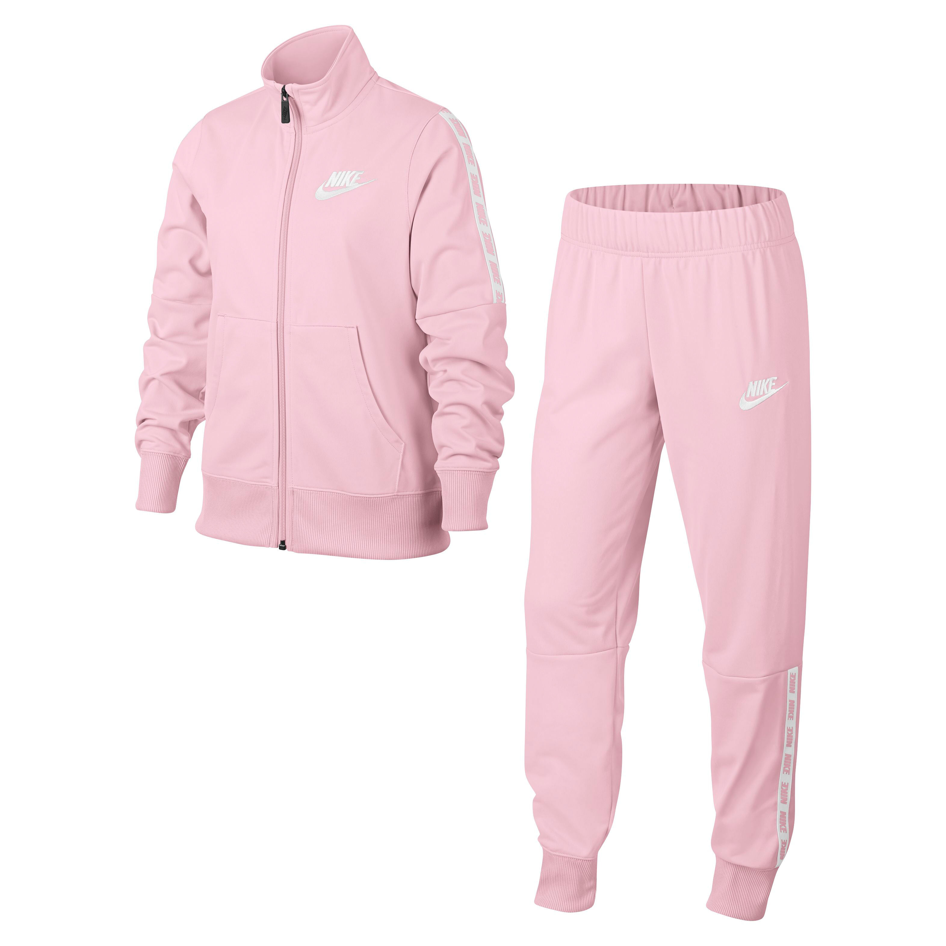 pink nike jogging suit womens